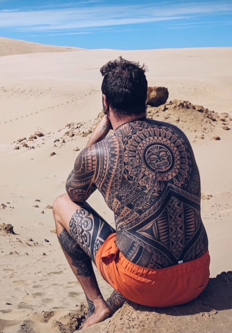 Polynesian back piece